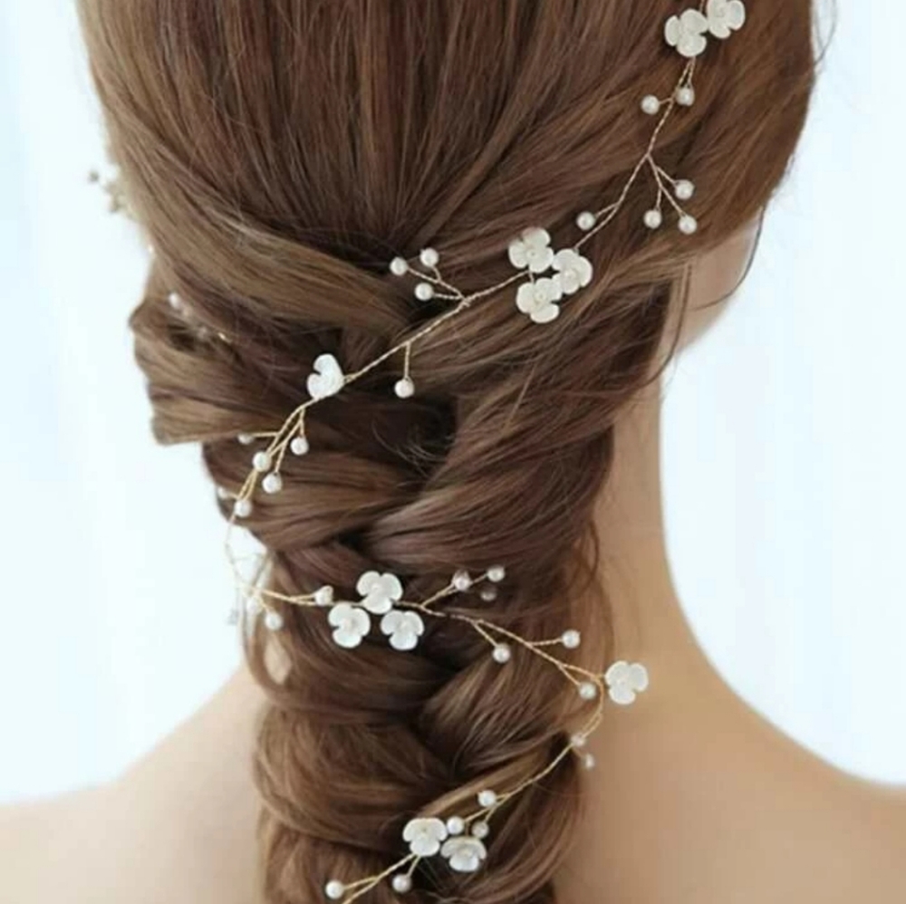 🆕️Elegant Faux Pearl Hair Vine Accessorie - Picture 3 of 15
